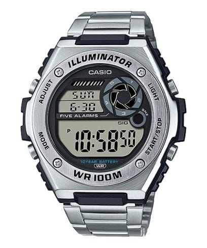 CASIO MWD-100HD-1AV 手錶 銀色 #1