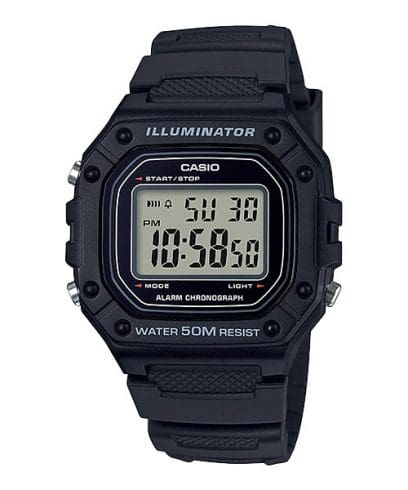 CASIO W-218H-1AV 手錶 黑色 #1