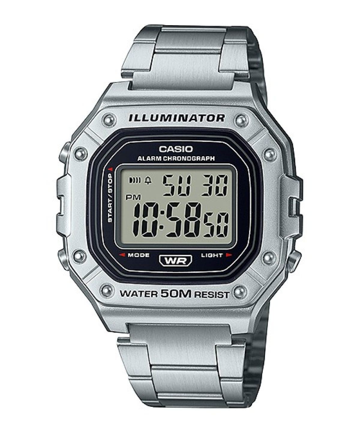 CASIO W-218HD-1AV 手錶 銀色 #1