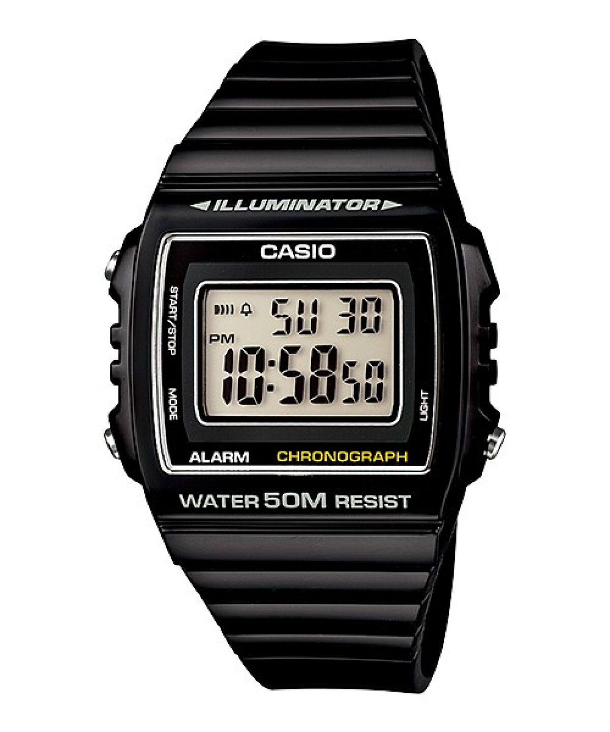 CASIO W-215H-1AV 手錶 黑色 #1