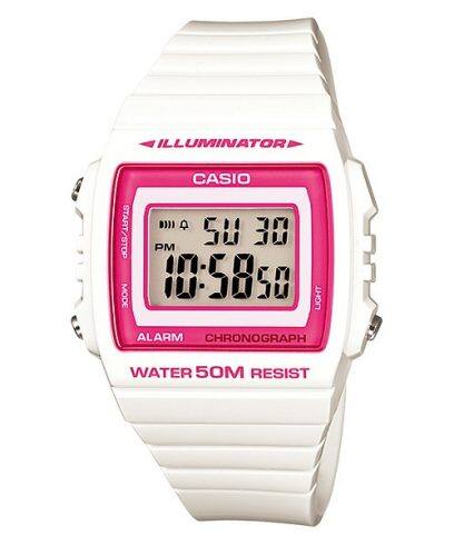 CASIO W-215H-7A2V 手錶 白色 #1