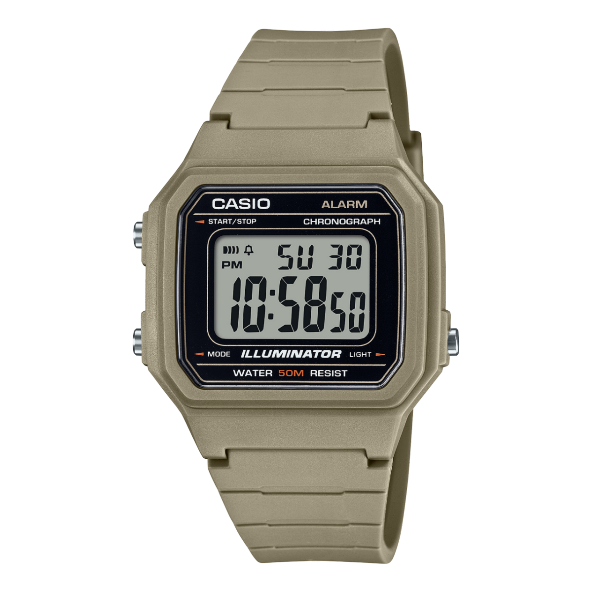 CASIO W-217H-5AV 手錶 啡色 #1