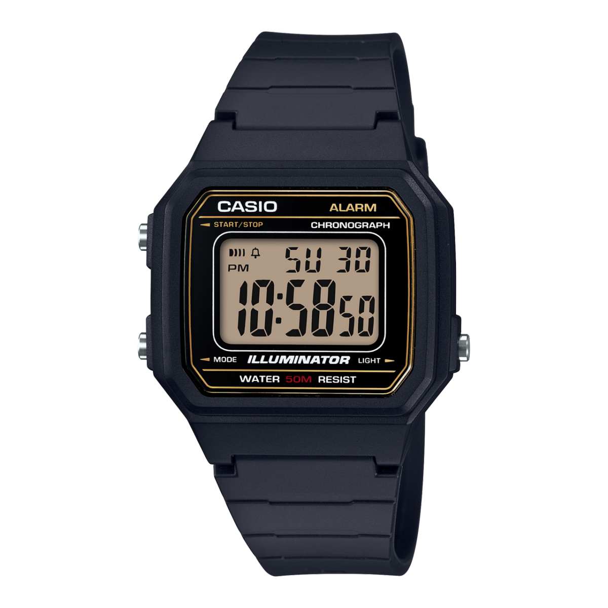CASIO W-217H-9AV 手錶 黑色 #1