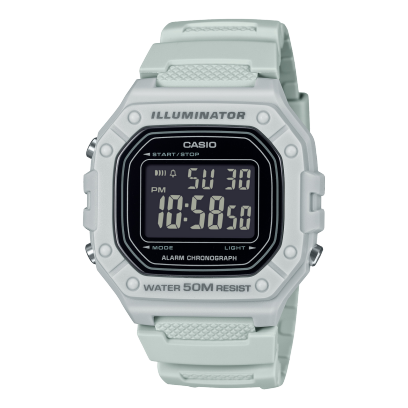 CASIO W-218H-8BV 手錶 灰色 #1