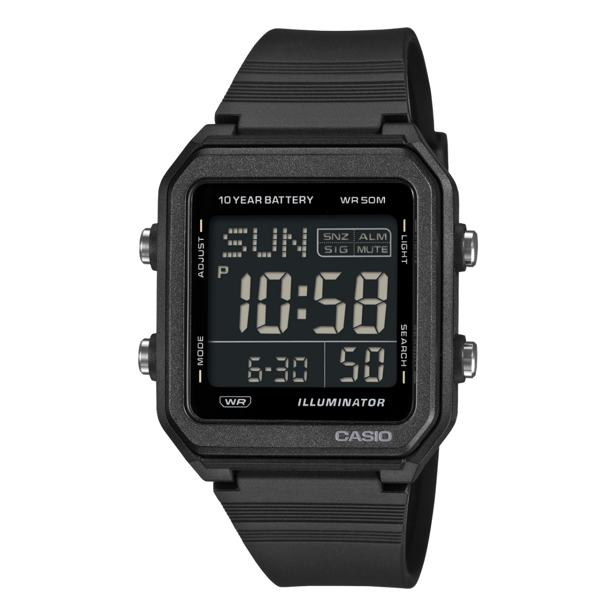 CASIO W-221H-1BV 手錶 黑色 #1