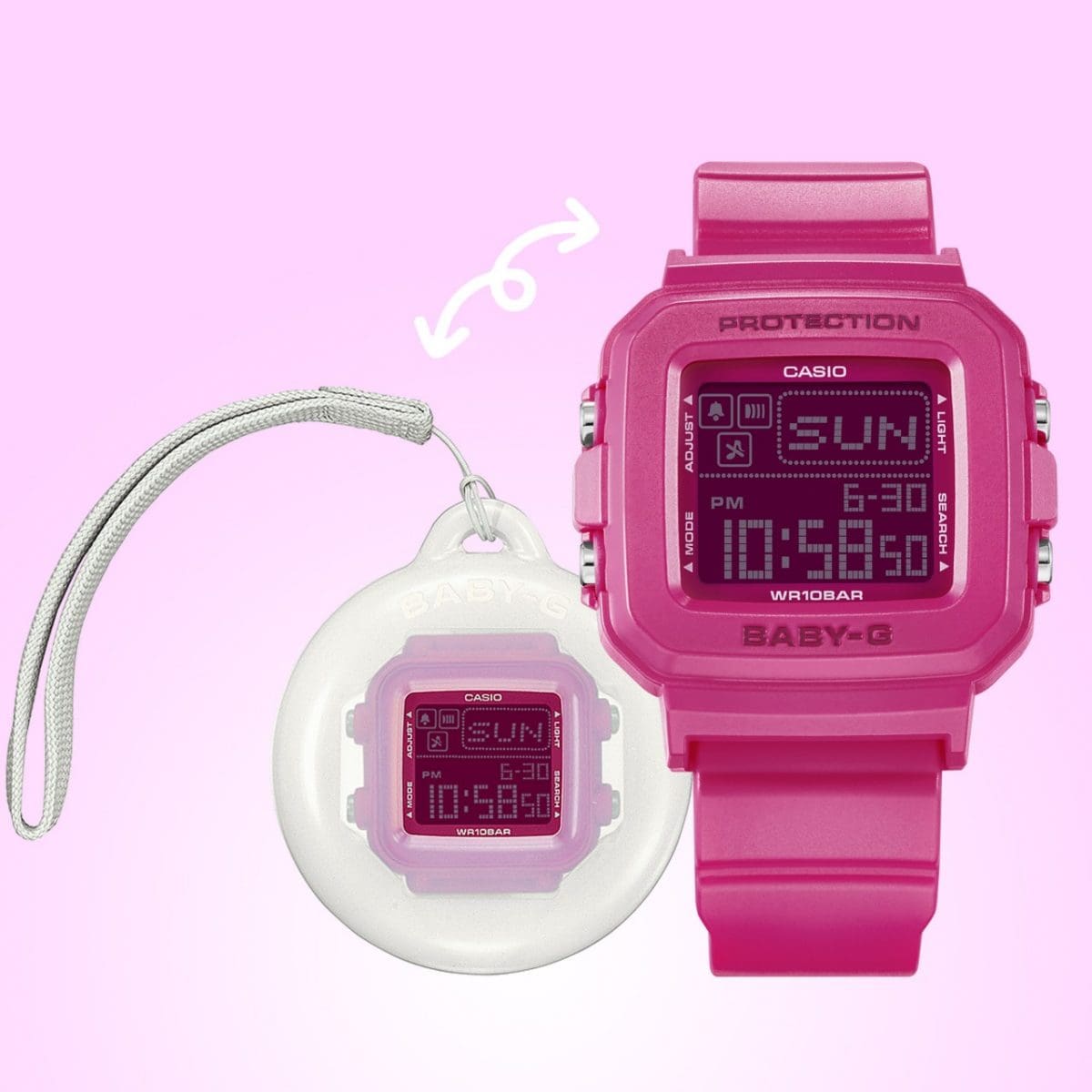 BGD-10K-4 Jam tangan dua arah dan model gantungan yang cocok dengan suasana hati atau mode apa pun
