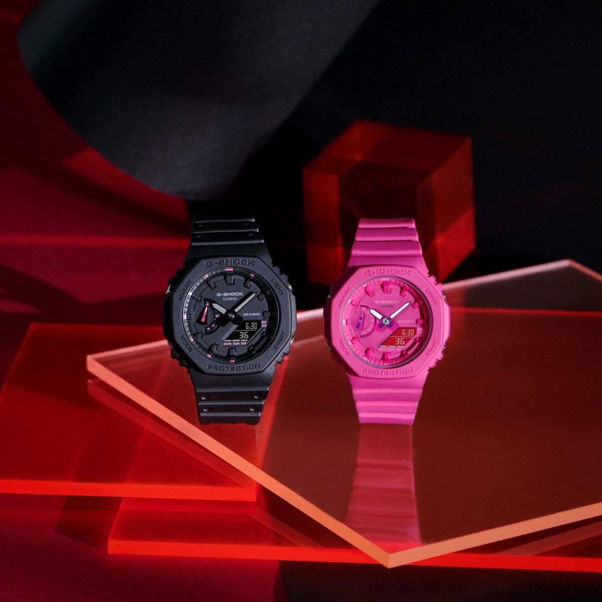 Dari kiri: GA-2100P-1A, GMA-S2100P-4A