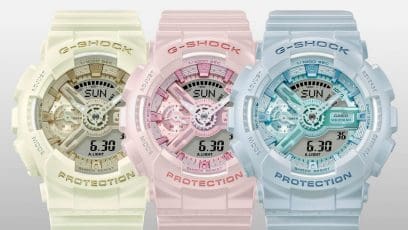 Finishing terpolarisasi berwarna mutiara matte GMA-S110ST-7A yang menyerupai tekstur sutra