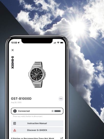 GST-B1000D-2A Pengisian daya Tenaga Surya yang tangguh dengan Bluetooth®