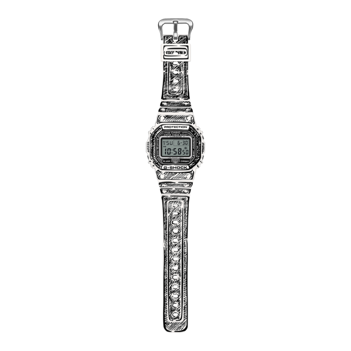 G-SHOCK DW-5600JV-7 Watch White #8