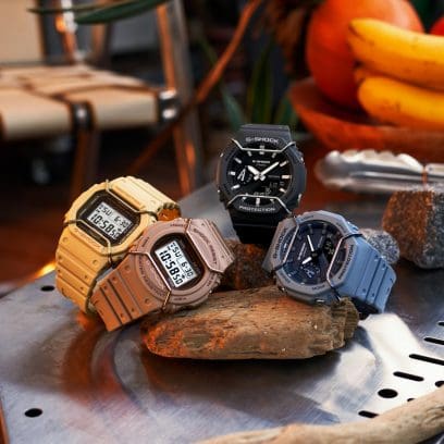 From left: DW-5600PT-5, DW-5700PT-5, GA-2100PTS-8A, GA-2100PT-2A #6