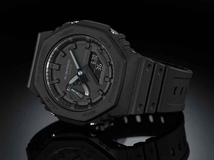 Casio G-Shock GA-2100-1A1 CARBON CORE AnaDigi World Time Mens