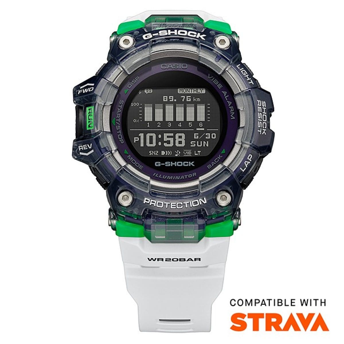 G-SHOCK GBD-100SM-1A7 watch Transparent color #2