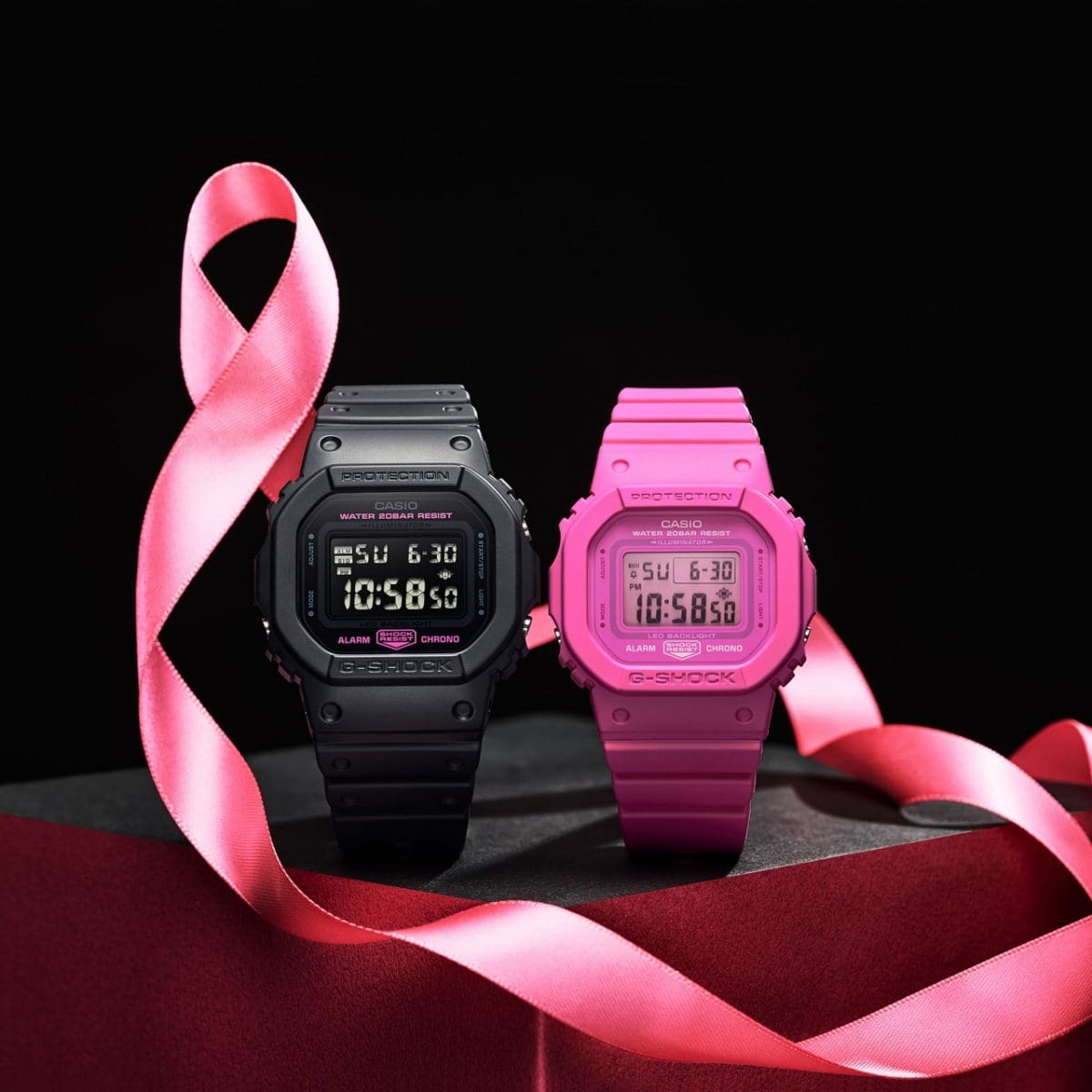 From left: DW-5600PK-1, GMD-S5610PK-4 #2