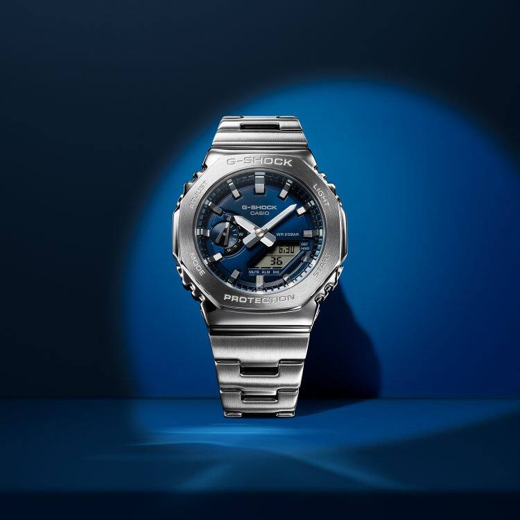 Casio Octagonal GM-2110D-2B | G-SHOCK G-STEEL 2100 Series | CASIO INDIA