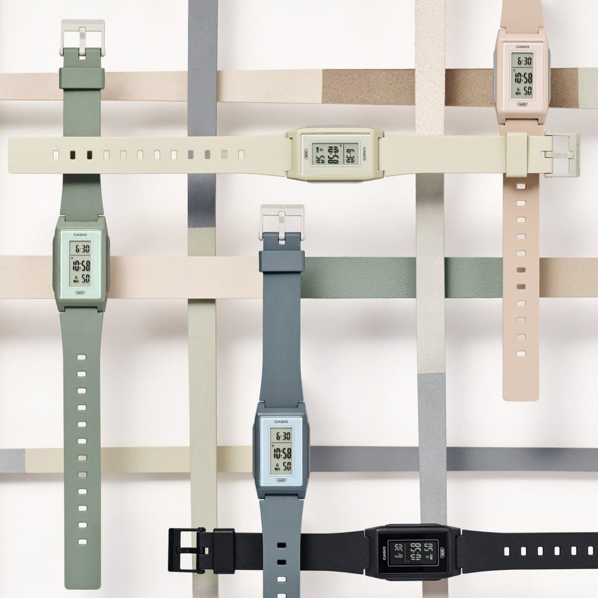 From left: LF-10WH-3, LF-10WH-2, LF-10WH-8, LF-10WH-1, LF-10WH-4