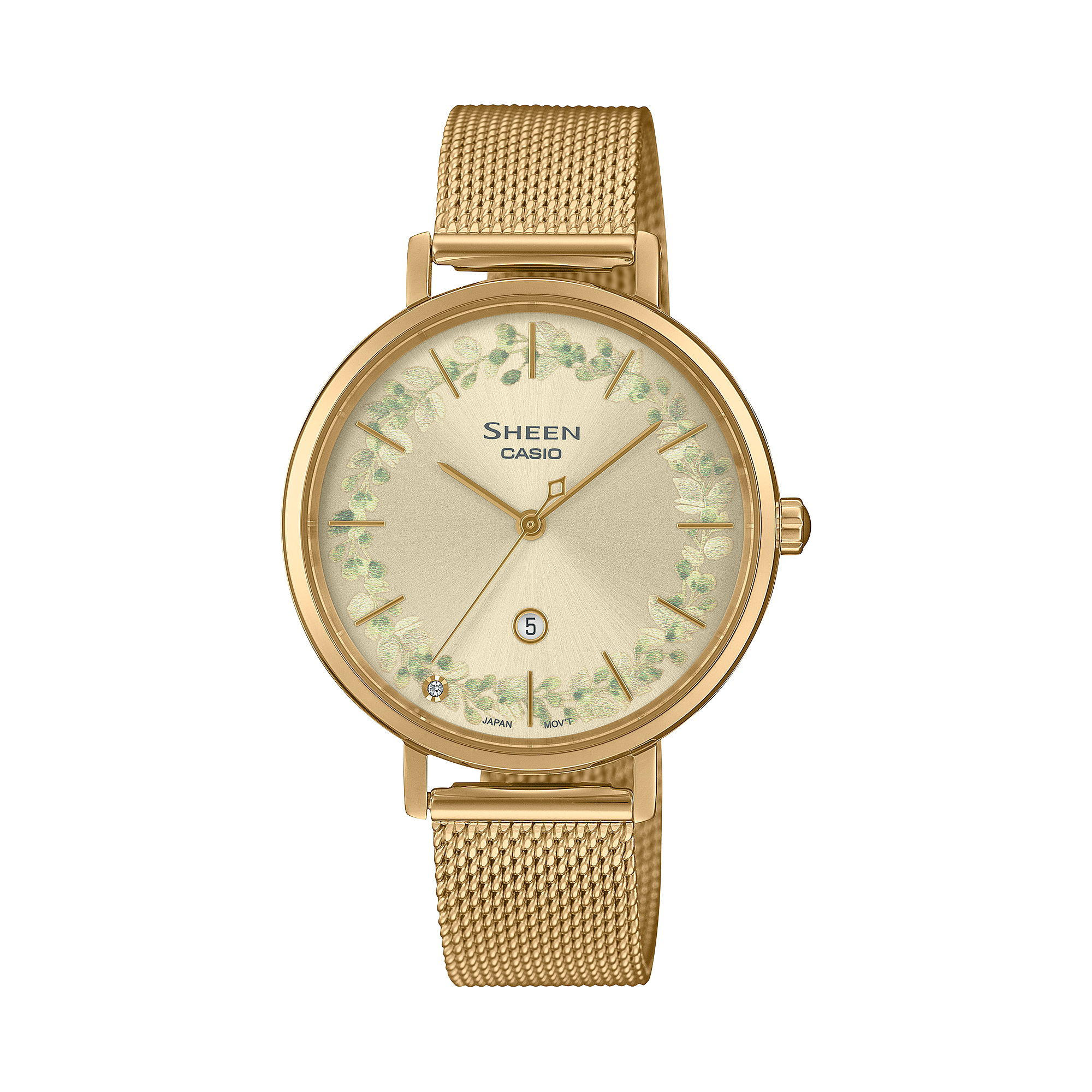 CASIO - なにわ SHE-4539FGM-9A | SHEEN Analog | CASIO INDIA