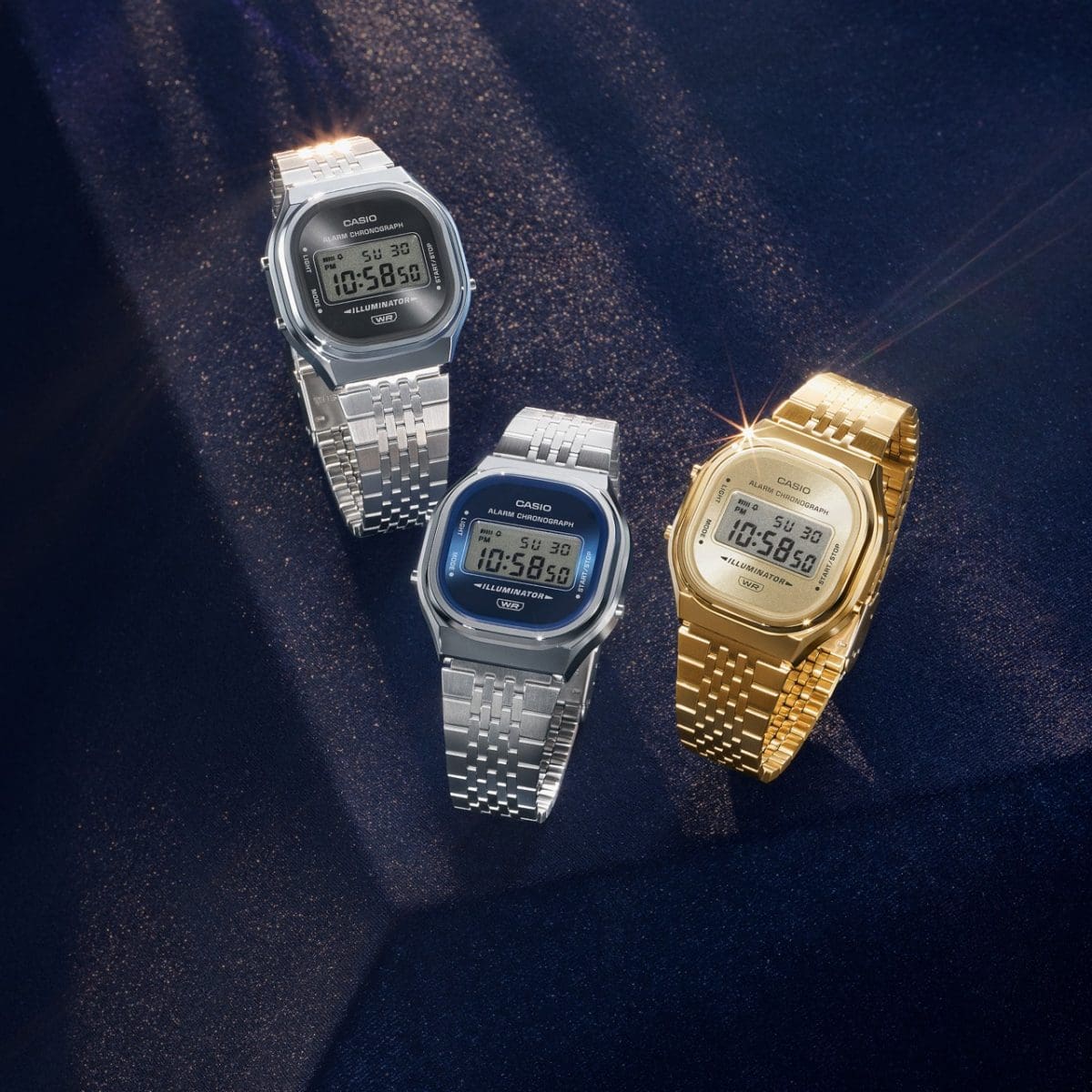 From left: A140WE-8A, A140WE-2A, A140WEG-9A