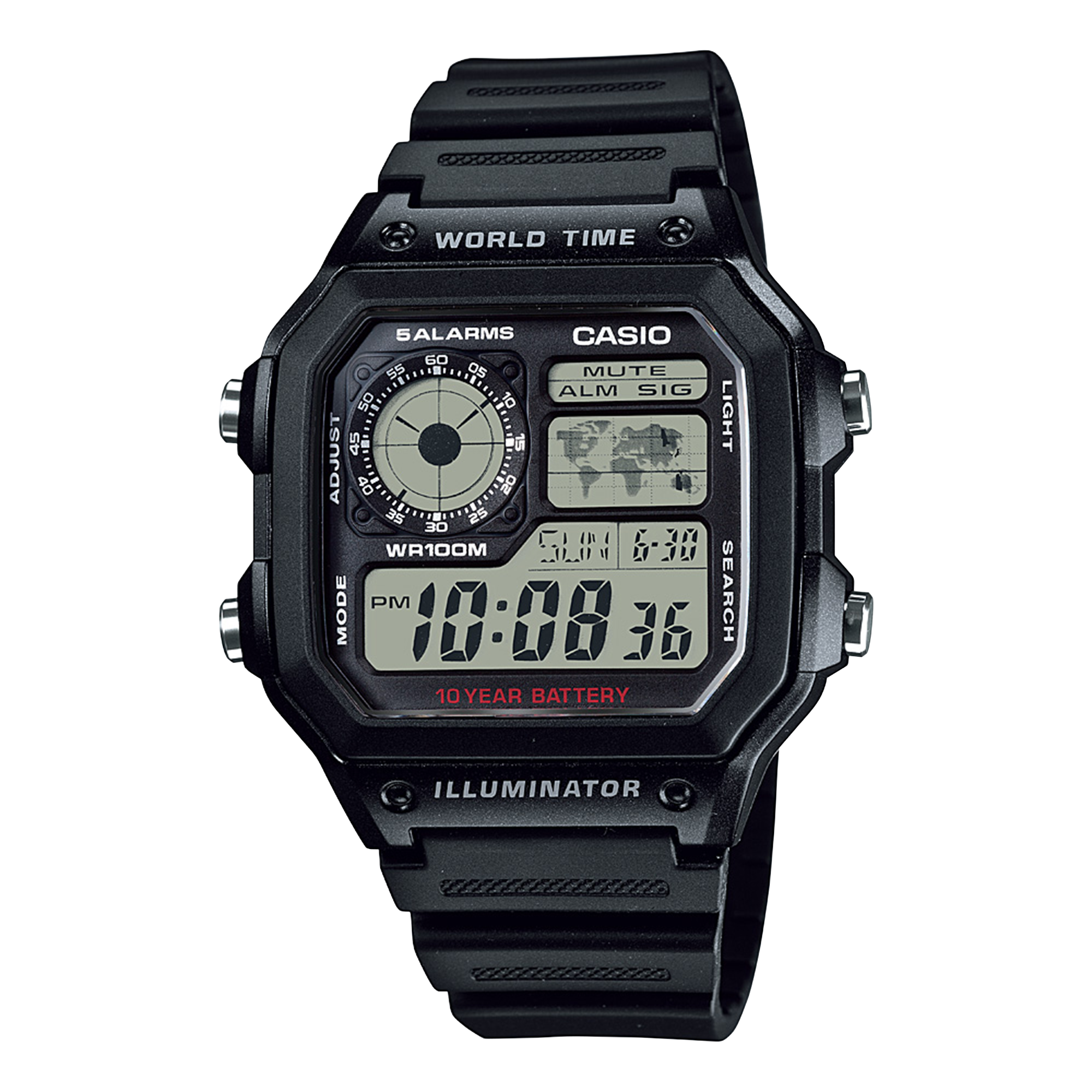 時計 Casio AE1200Custom ALL BLACK AE-1200WH-1AV | CASIO