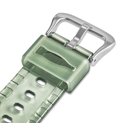 GA-2100CC-3A The band loop also incorporates the fluted glass bottle motif, adding subtle, playful accents