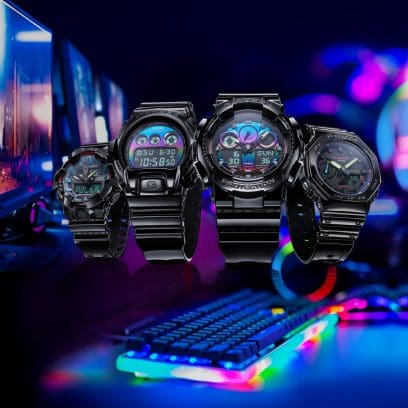 From left: GA-700RGB-1A, DW-6900RGB-1, GA-100RGB-1A, GA-2100RGB-1A