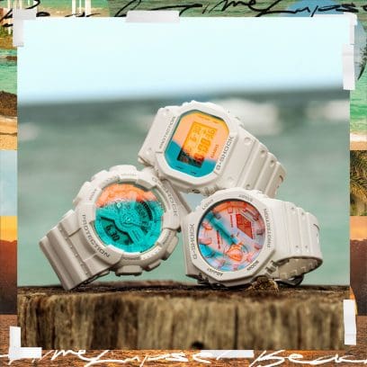 From left: GA-110TL-7A, DW-5600TL-7, GA-2100TL-7A