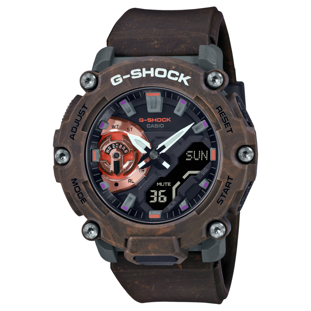 Casio GA-2200MFR-3AER Orologio Uomo - G-Shock, Analogico-Digitale, Cinturino Verde, 20 Bar, Cassa 46 Mm