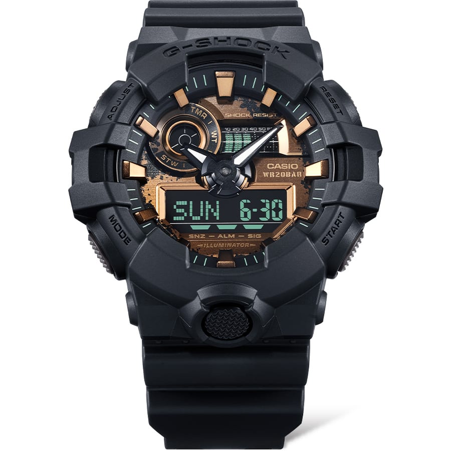 G-Shock Duel Time Rusted Iron Colour Dial 200M WR - GA-700RC-1A G-SHOCK 