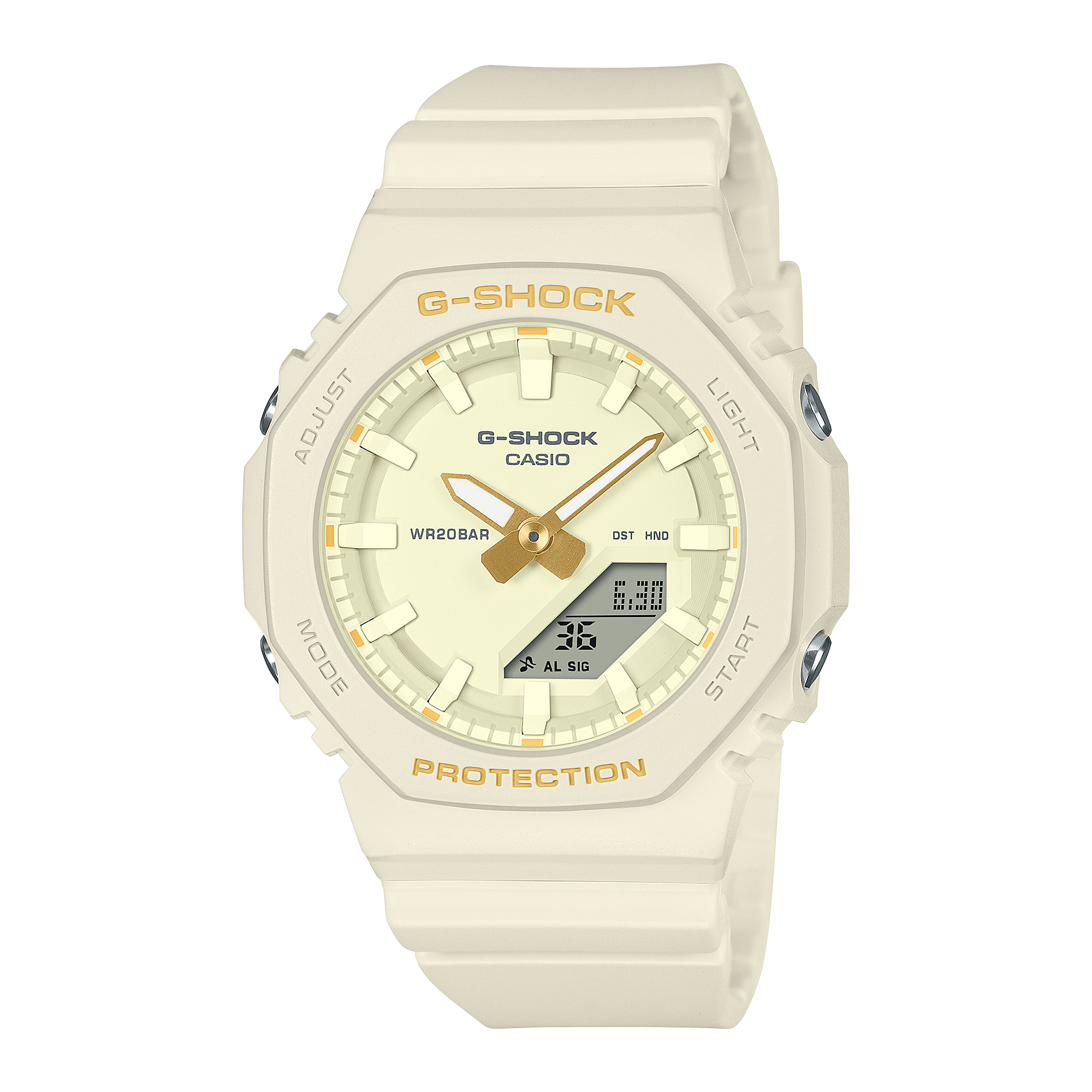 CASIO G-SHOCK GMA‑P2100M‑7AJF GMA-P2100M-7A | G-SHOCK ANALOG-DIGITAL White | CASIO CANADA