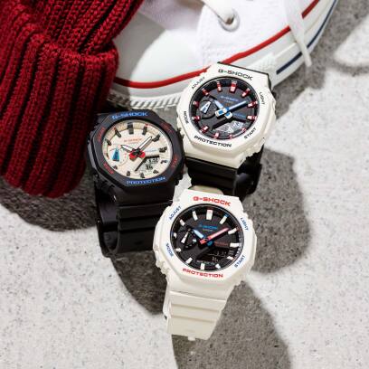 Clockwise from above: GMA-S2100WT-7A2, GMA-S2100WT-7A1, GMA-S2100WT-1A