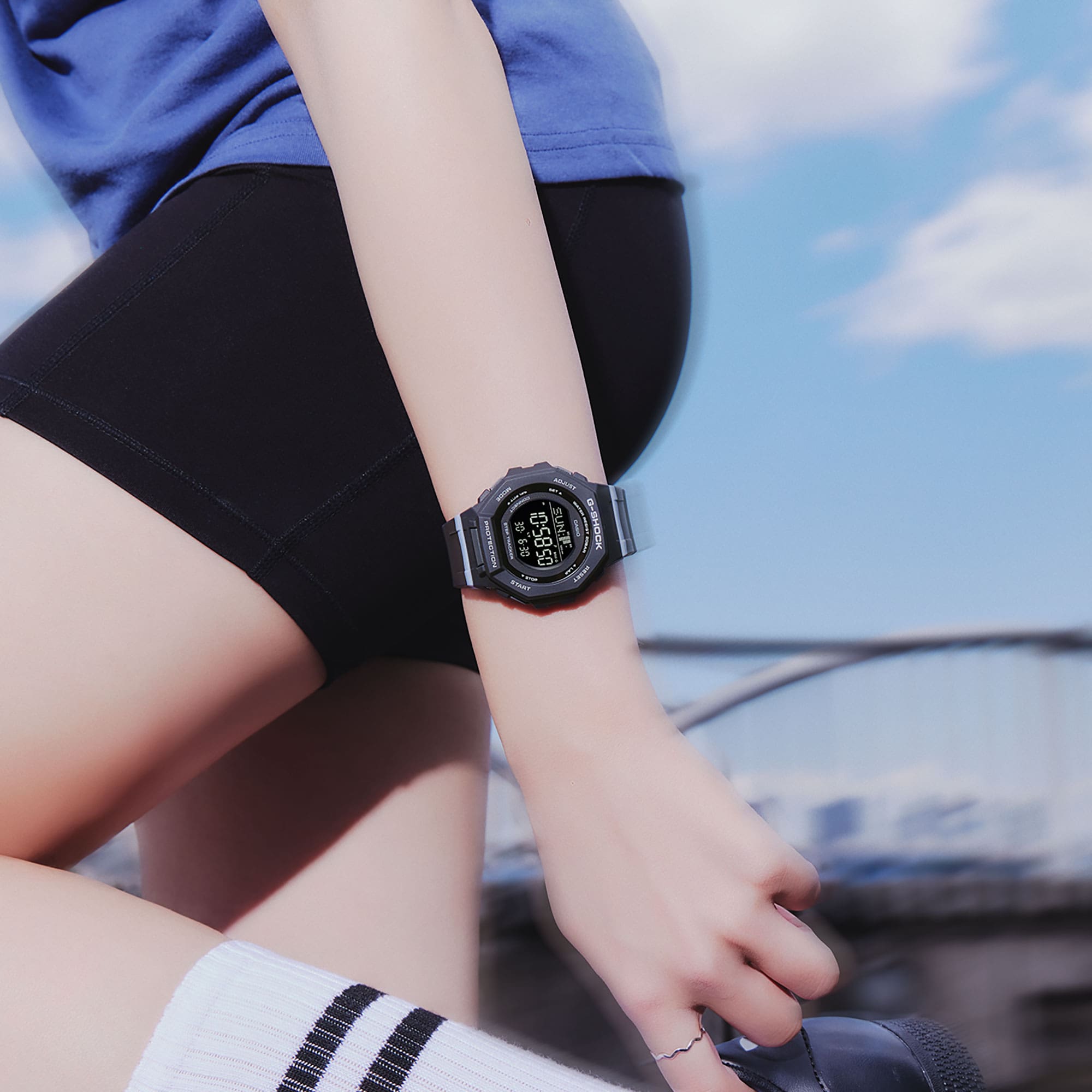 G-Shock Womens Series G-Squad Bluetooth Connectivity Step Tracker 200M WR - GMD-B300-1 G-SHOCK 