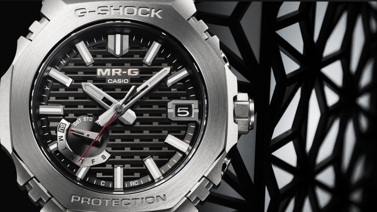 MRG-B2100D-1A Dial design inspired by kigumi concept from Japanese aesthetics