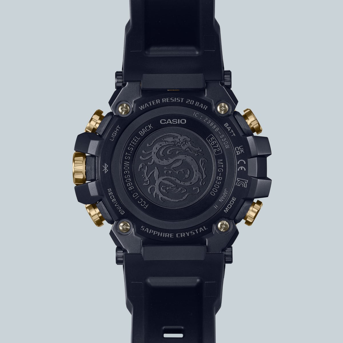 【希少/未使用】G-SHOCK MTG-B3000CXD-9AJR 金の龍 Casio G-SHOCK MTG-B3000CXD-9AJR Solar MT-G Golden Dragon