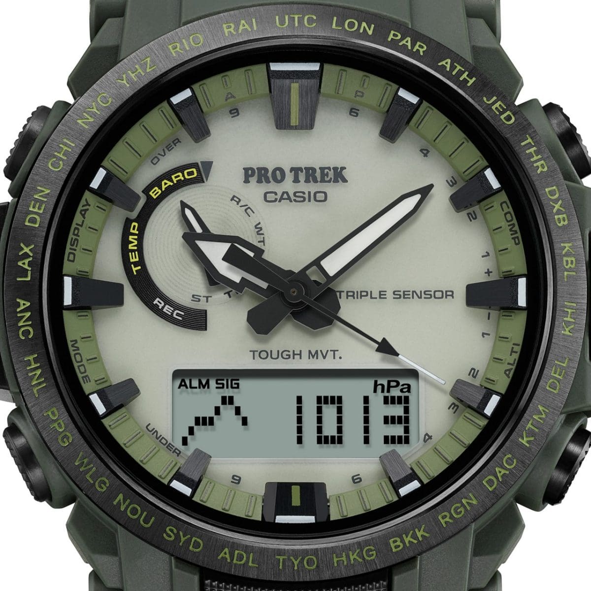 PRW-61LD-3 Barometer display