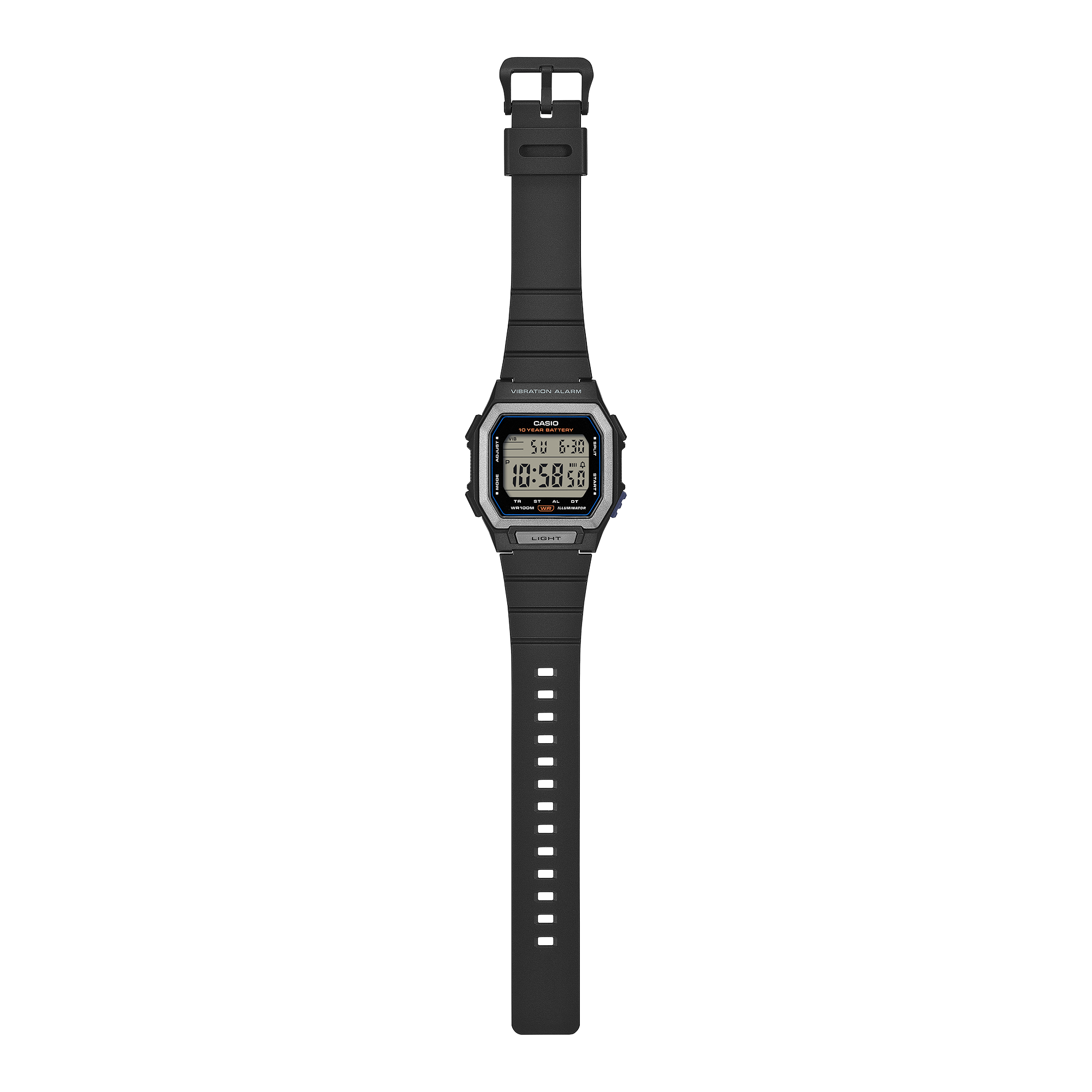 Casio W-738H-1AV Digital Watch – 100M Water Resistant, Vibration Alarm, Dual Time & 10-Year Battery CASIO Casio W-738H-1AV Digital Watch – 100M Water Resistant, Vibration Alarm, Dual Time & 10-Year Battery CASIO