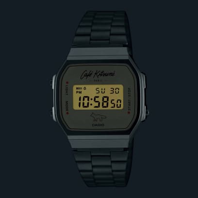 CASIO×カフェキツネ A168WECK-7AEU A168WECK-7A | Vintage Silver | CASIO