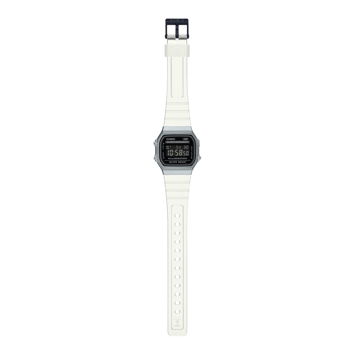 Vista generale dell'orologio piatto A168XES-1B 