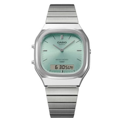 Casio PRJ-B001B-2 Orologio Uomo Solare Analogico-Digitale - Cinturino In Tessuto, 100m, Bluetooth
