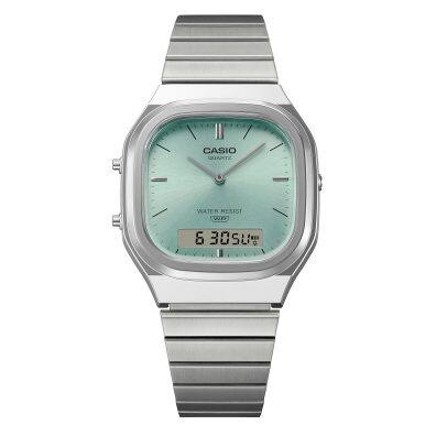 Casio PRJ-B001B-2 Orologio Uomo Solare Analogico-Digitale - Cinturino In Tessuto, 100m, Bluetooth