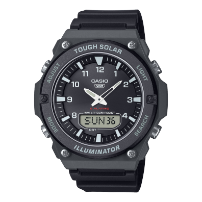 Casio orologio uomo analogico acciaio quadrante nero - Orologi