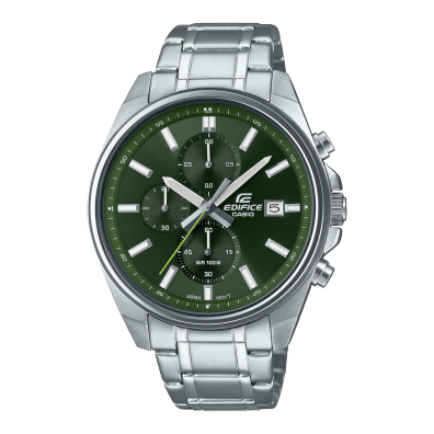 Casio Edifice EFV-C120D-3AEF Orologio Da Uomo – Analogico-digitale, Quadrante Verde, Cassa In Acciaio 45 Mm