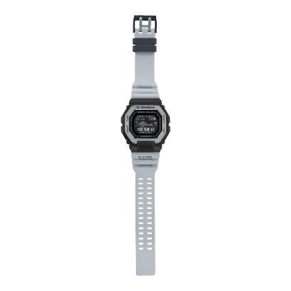 G-SHOCK GBX-100TT-8 con cinturino grigio e cassa nera e argentata