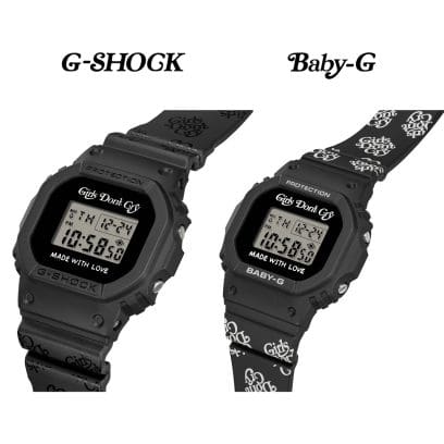 Il set della Seasonal Pair Collection comprende un orologio da polso G-SHOCK nero e un orologio da polso BABY-G nero