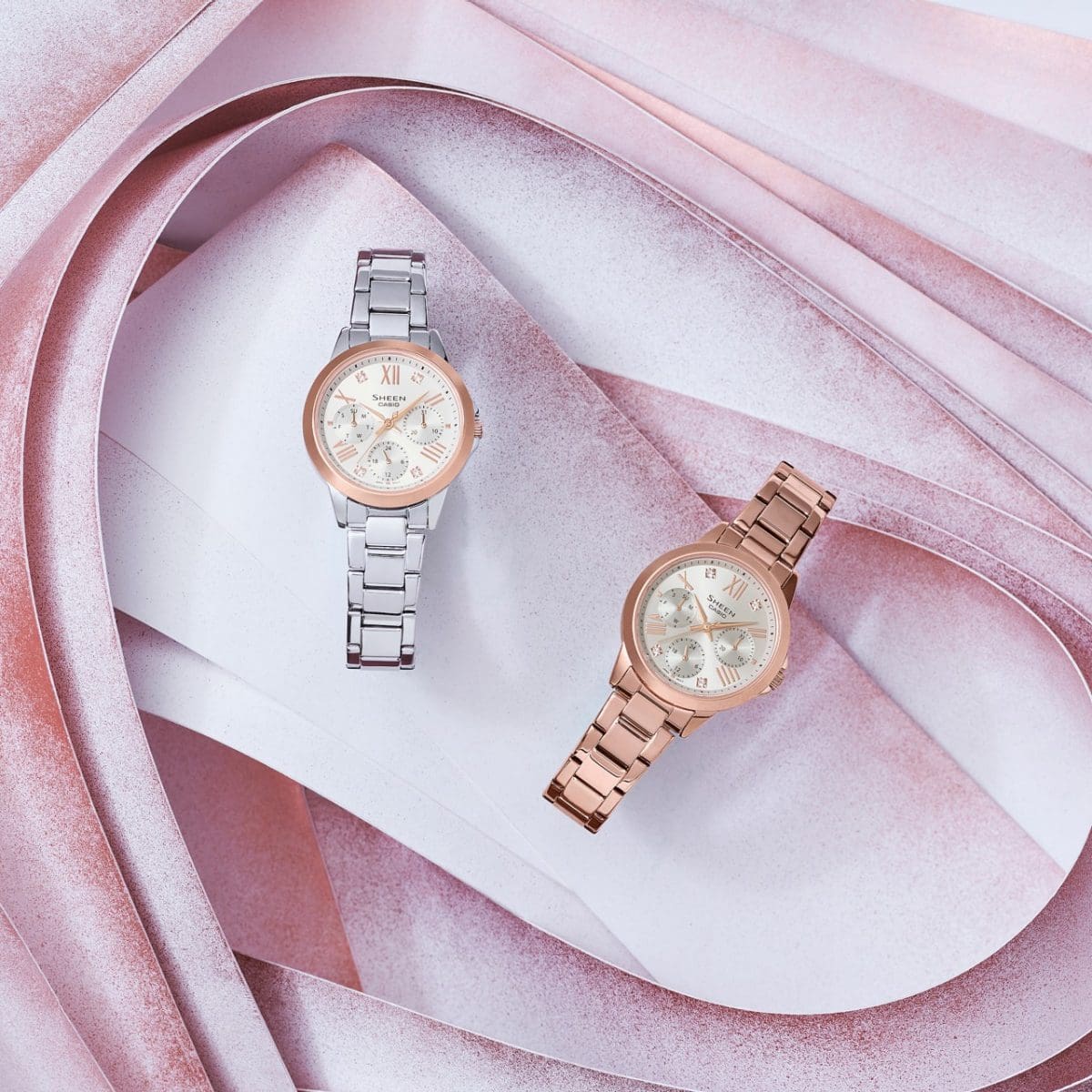 Da sinistra: SHE-3516SG-7A, SHE-3516PG-9A