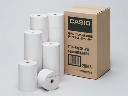 CASIO レジスター 110ER ロールペーパー8ヶ付き CASIO レジスター 110ER ロールペーパー8ヶ付き CASIO レジスター