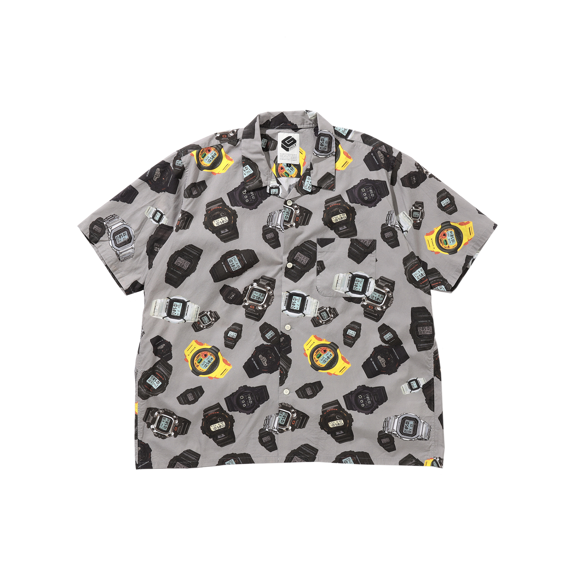 【美品】G-SHOCK　総柄アロハシャツ　Mサイズ G-PATTERN PRINT OPEN COLLAR SHIRT M | CASIO