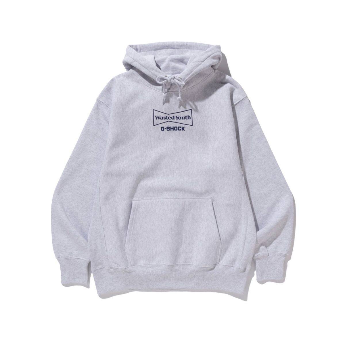 Wasted Youth x G-SHOCK コラボレーション フーディ GRAY Lサイズ | CASIO 