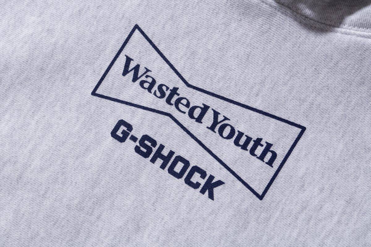 Wasted Youth G-SHOCK パーカー Wasted Youth x G-SHOCK コラボレーション フーディ GRAY XXLサイズ