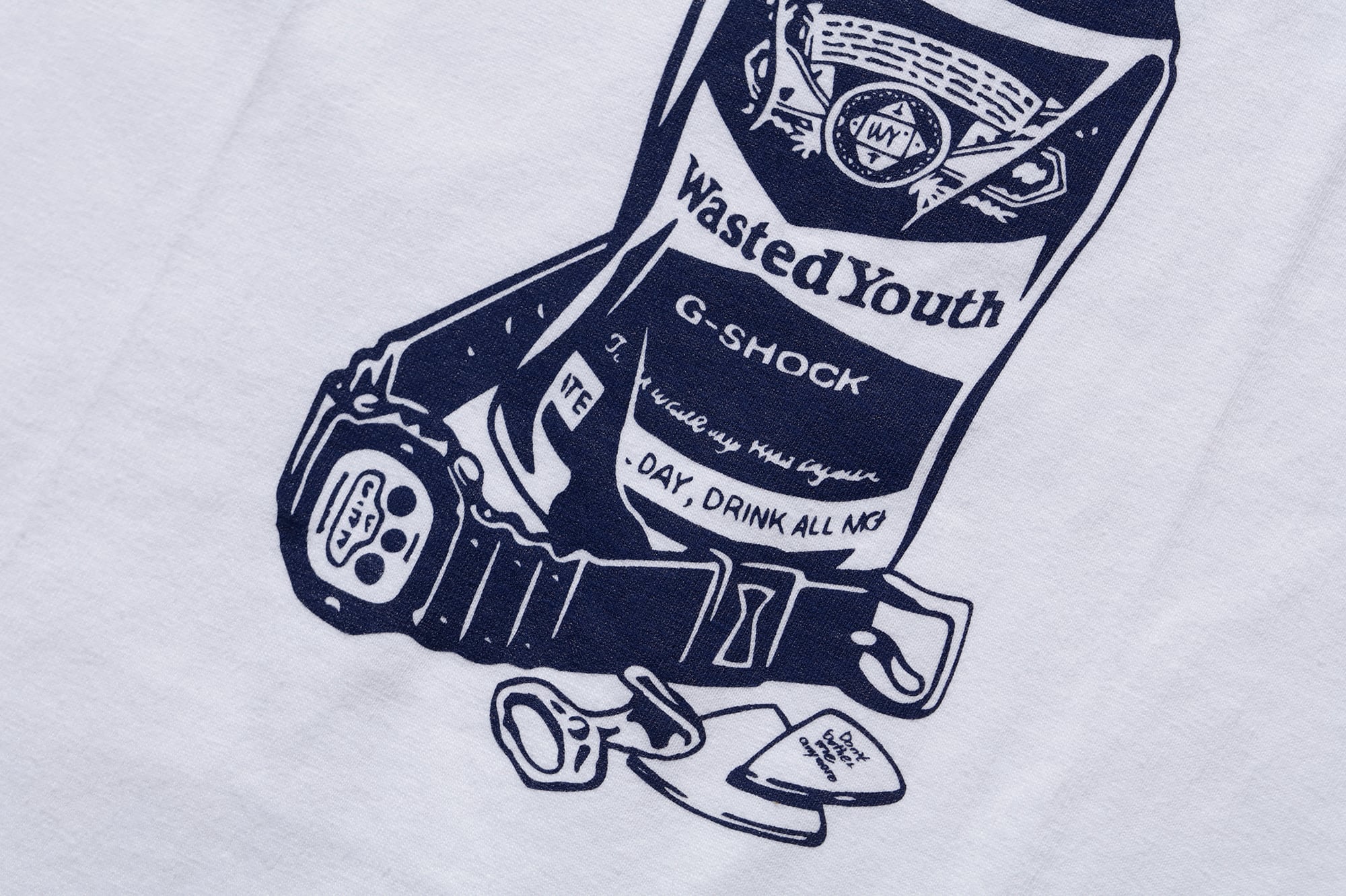 Wasted Youth x G-SHOCK コラボレーション Tシャツ WHITE XLサイズ | CASIO