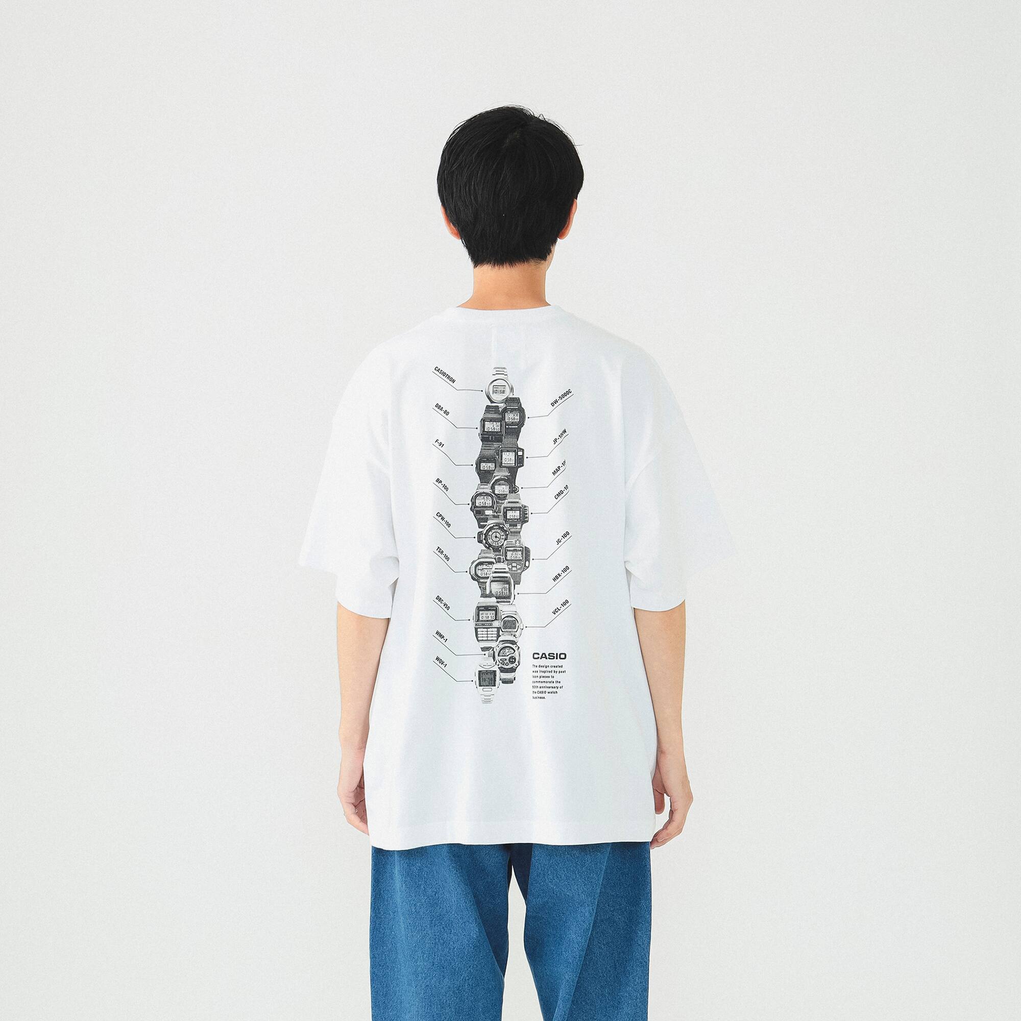 CASIO WATCH 16MODELs T-SHIRT WHITE XL | CASIO